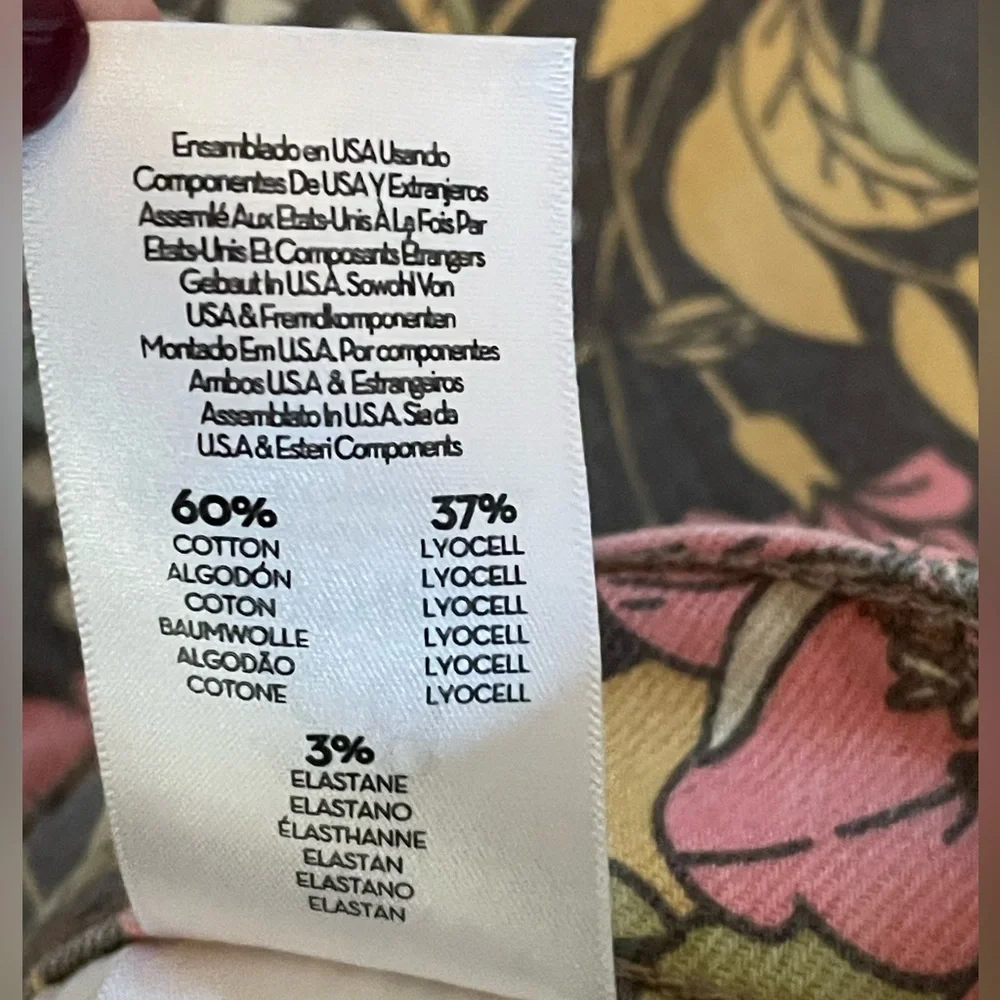 Mother Denim The Hustler Ankle Boutonniere Bouquet Style 1306-1648 Womens 28 NWT - Picture 8 of 9